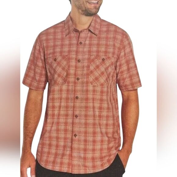 orvis short sleeve button front UPF 30 tech short sleeve shirt mens XL - Picture 1 of 6